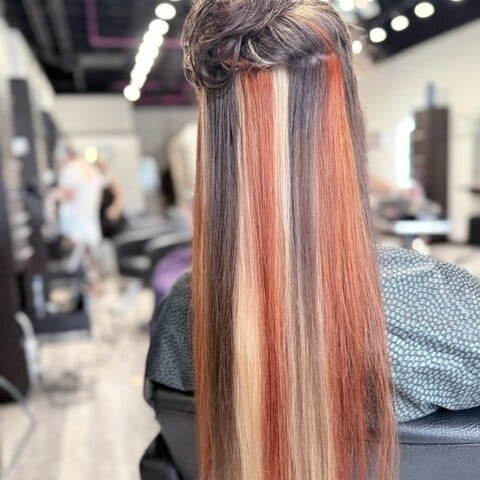Copper and blonde highlights - Salon 131 Seminole